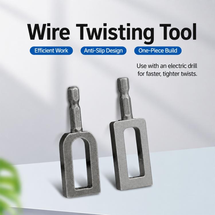 Hexagonal Electric Drill Wire Knotting Tool, No. 9, No. 11