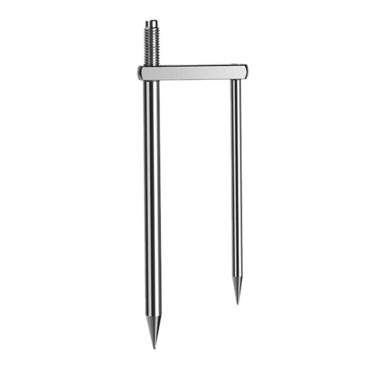 Detachable Umbrella Ground Stake Anti-Wind Peg with 12mm Universal Thread Interface, Chrome-Plated 23cm 2-Prong, Chrome-Plated 23cm 3-Prong, Chrome-Plated 30cm 2-Prong, Chrome-Plated 30cm 3-Prong, Stainless Steel 23cm 2-Prong, Stainless Steel 23cm 3-Pr...