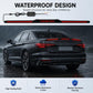 Weatherproof carbon fiber LED spoiler light bar with red strip lights and controller wiring