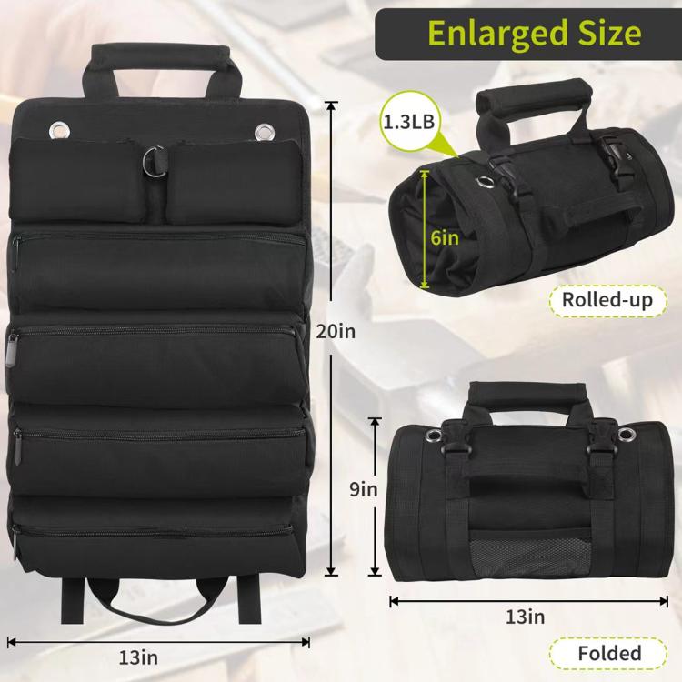 Roll-Up Portable Handheld Repair Tool Storage Bag