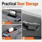 Car door storage box with multiple compartments for small essentials near the handle