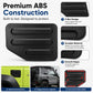 Black ABS fuel tank cap cover with three-bar vent design