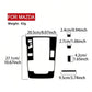 For Mazda CX-50 2022-2024 5pcs/Set Car Gear Position Panel Sticker, Gear Position Panel