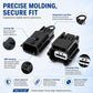 Idle air control wiring harness kit with connector pins, ABS housing, and loop wire