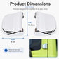 Silver hinge cover set with size: 9 cm width, 10.5 cm height