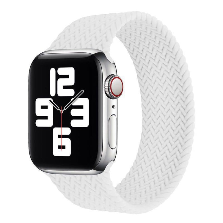 Single-turn Woven Pattern Silicone Watchband For Apple Watch Series 6 & SE & 5 & 4 40mm / 3 & 2 & 1 38mm, S, M, L