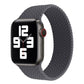 Woven pattern silicone watch band, dark gray, for Apple Watch