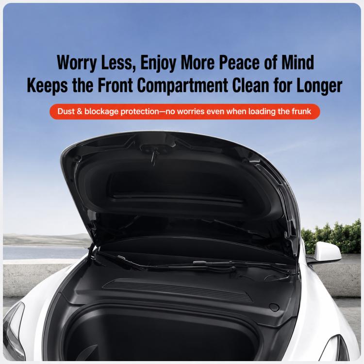 Car Front Hood Gutter Anti-blocking Protective Cover, For Teala Model Y / Y L