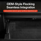 Black OEM-style flocked glove box expansion hub with two USB ports visible