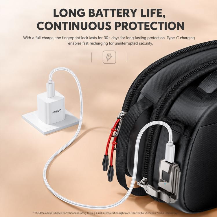 Yesido WB63 Fingerprint Lock Organizer Handbag, WB63
