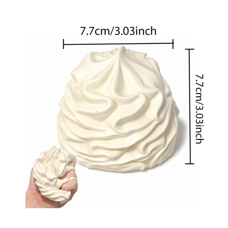 DOWMOO White Creamy Silicone Stress Relief Squeezable Toy