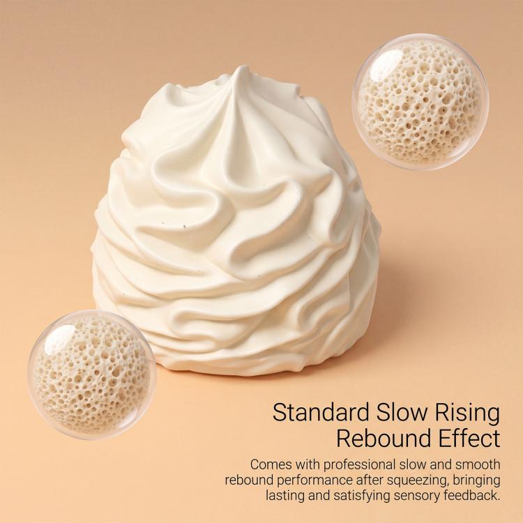DOWMOO White Creamy Silicone Stress Relief Squeezable Toy