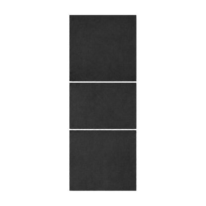 Black suede dashboard center console protective film, three rectangular pieces