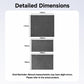Suede leather anti-static dashboard center control sticker size diagram