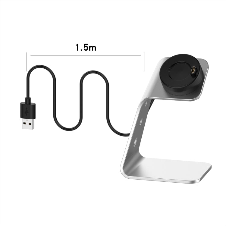Magnetic charger dock stand with USB cable and charging cradle, long cord
