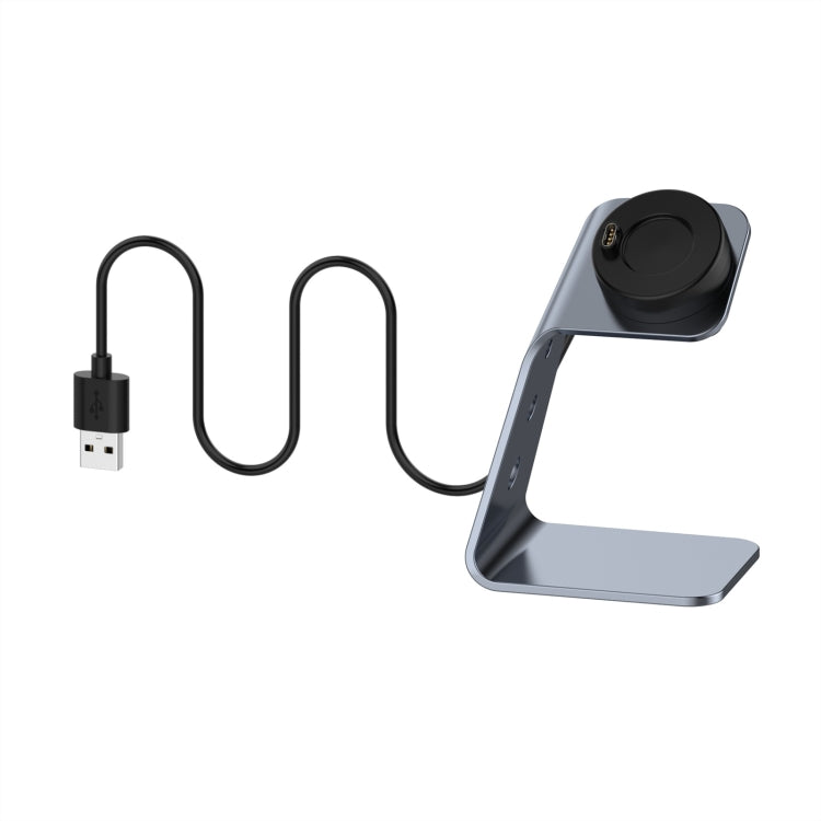 For Garmin Forerunner 745 / Venu Sq / Fenix 6 Universal Aluminum Alloy Magnetic Charger Holder with Chip Protection, Support Fast Charging, For Garmin Forerunner 745 (Left Interface)