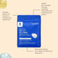 JAYSUING blue micro patch pouch with 4 patches and a circular patch detail