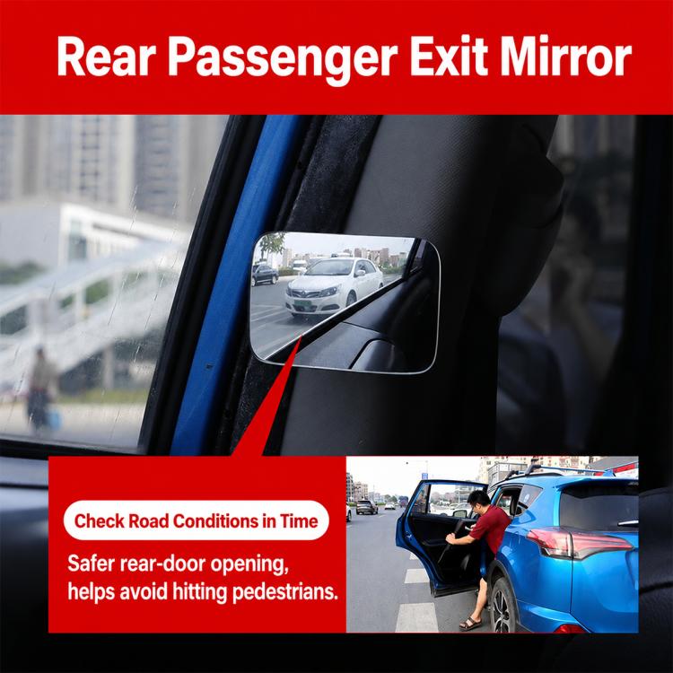 Car Auxiliary Mirror Multifunctional Square Reversing Mirror, Front Row, Back Row