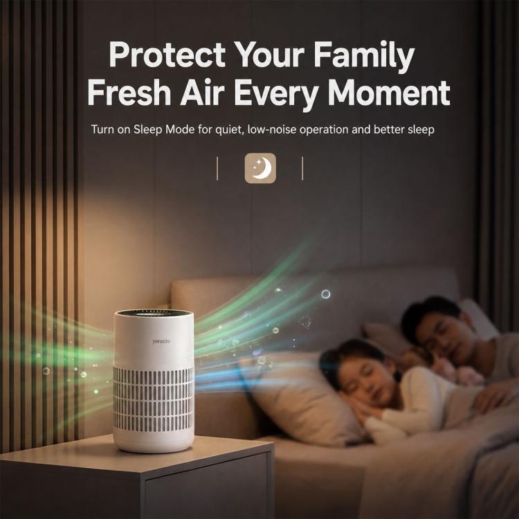 Yesido EC39 Aroma Compact Desktop Air Purifier, EU Plug, UK Plug
