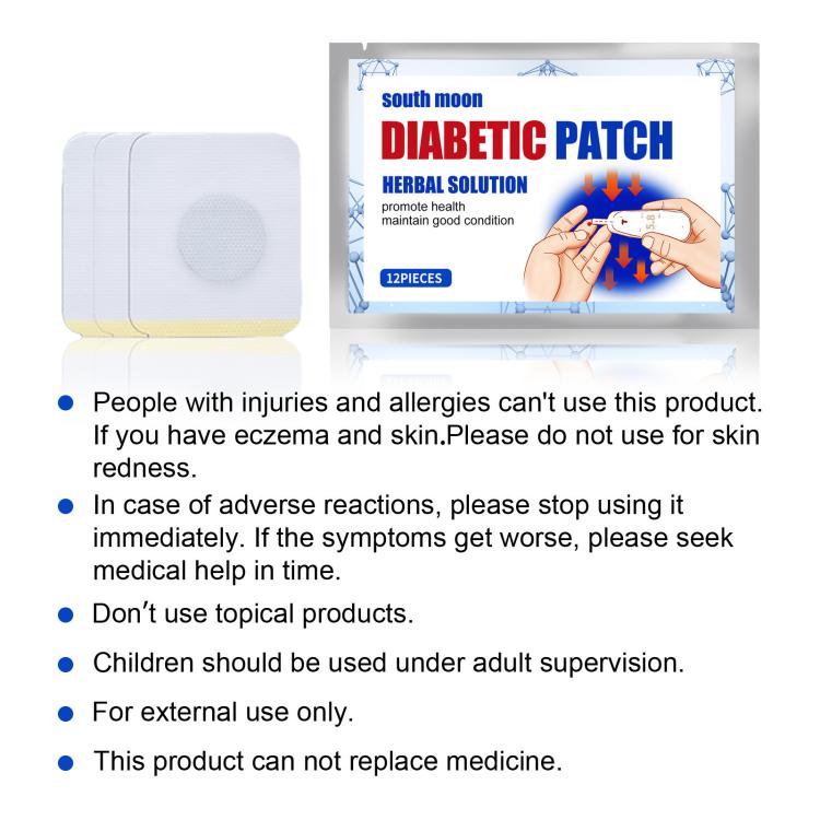 Adhesive patch packaging showing two square pads with a round center