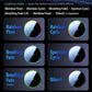 Magnetic car wireless charger ring light in rainbow cycle modes, black
