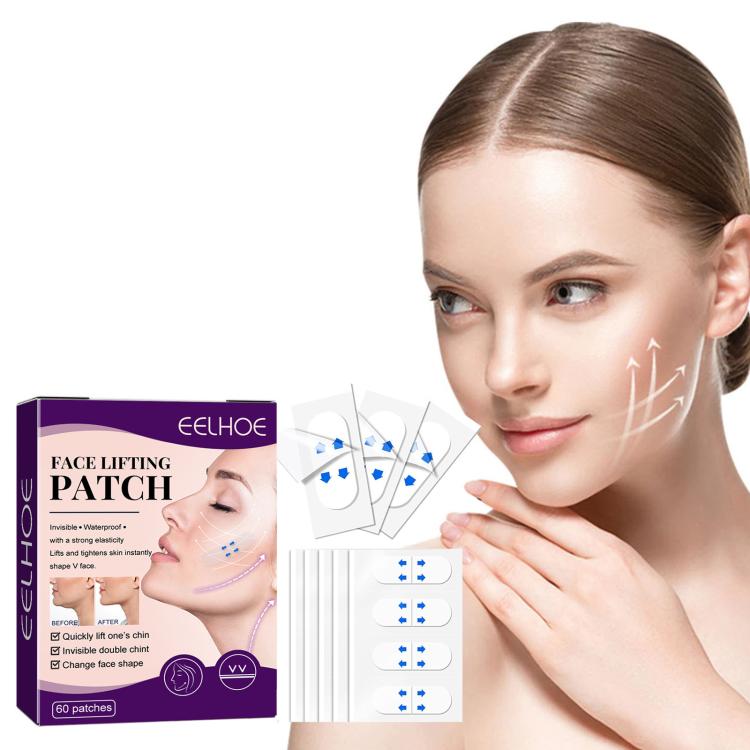Face lifting patch box with EELHOE branding and blue dotted patch graphics