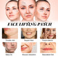 Face lifting patch collage showing different face areas with dotted patch placement