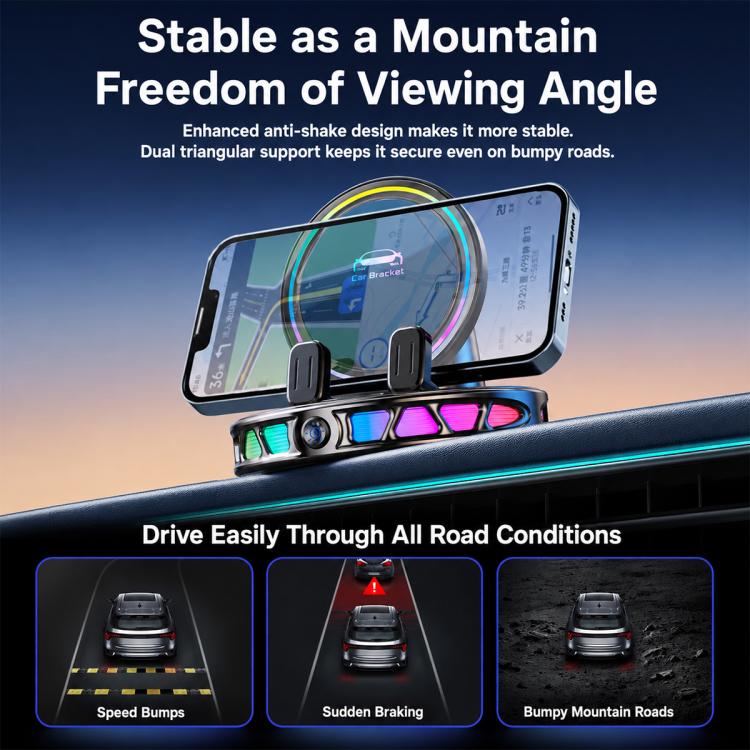 Car Dashboard Automatic Locking Wireless Charger Phone Holder, S32 Pro