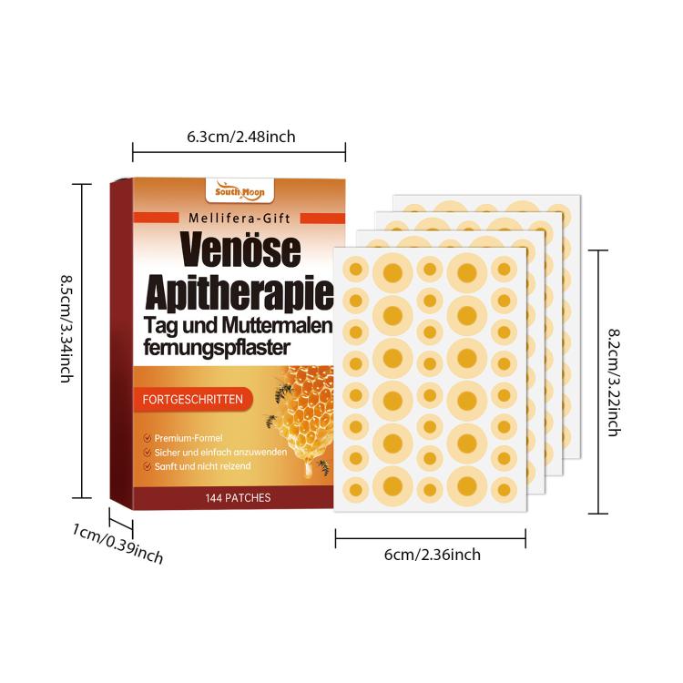 Hydrating care patch box with stacked circular patches