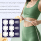 NAD+ body care patch sheet with circular adhesive patches beside measuring tape