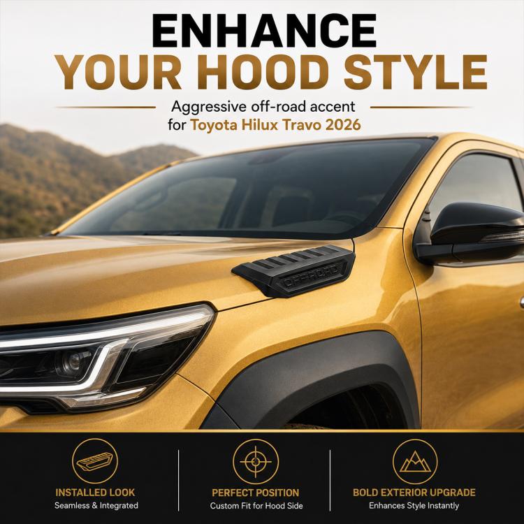 Car Engine Protect Cap Cover Decorative Strip For 2026 Hilux Travo