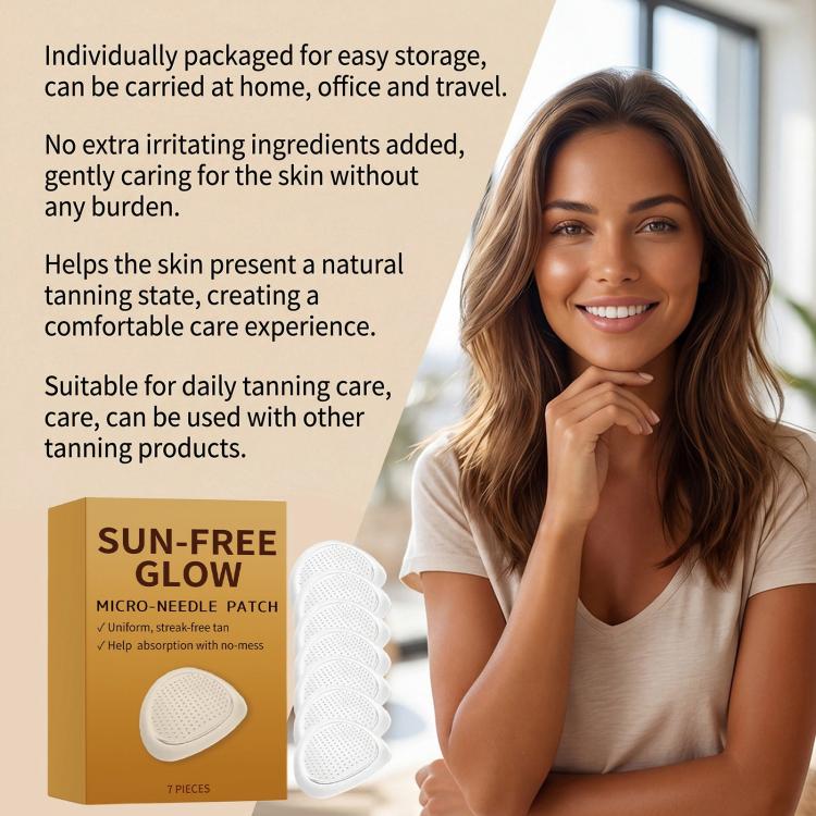 Bronze Body Care blackening patches box with round micro-needle patches, 7-pack