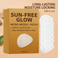 Micro-needle tanning patch set in box with stacked white adhesive patches