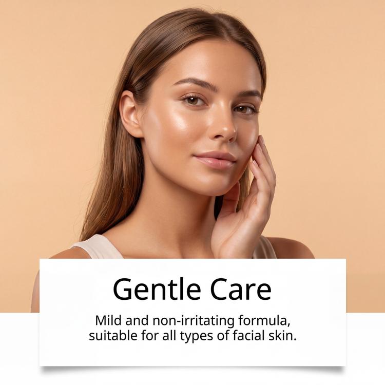 Micro-needle patch benefits with “Gentle Care” text and facial skin suitability
