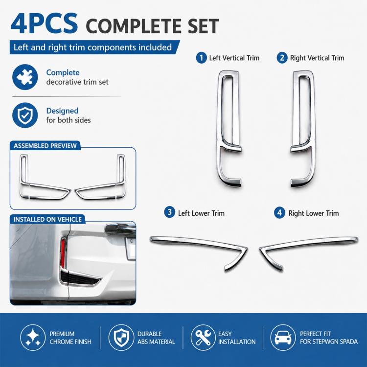 Bumper Fog Lamp Decorative Strip For Honda STEPWGN SPADA