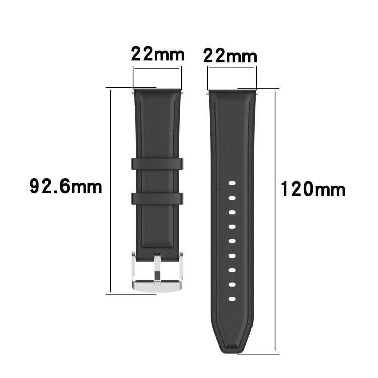 22mm Silicone Leather Replacement Strap Watchband for Samsung Galaxy Watch 3 45mm, For Samsung Galaxy Watch 3 45mm
