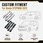 Set of custom-fit car door handle protective covers for four handles