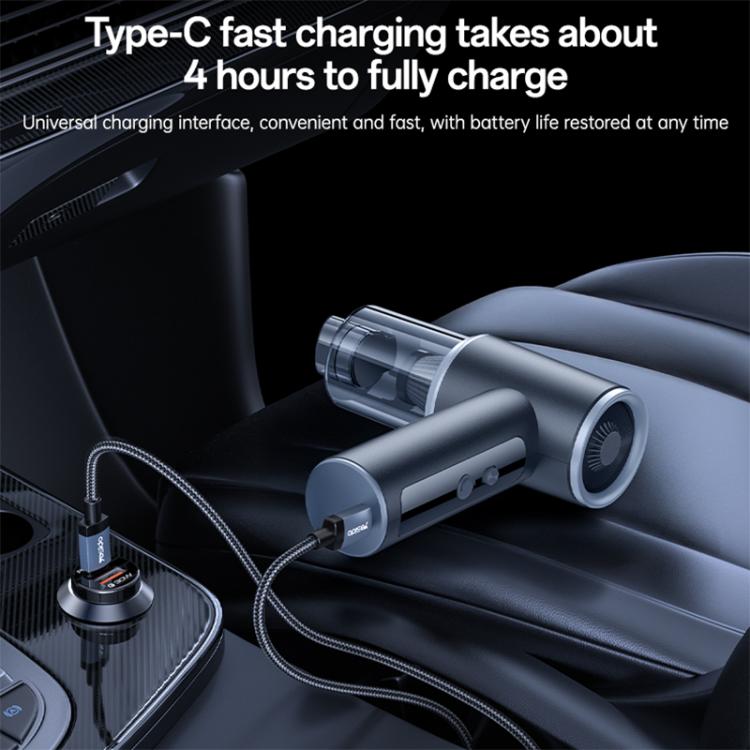 Handheld cordless vacuum cleaner with crevice nozzle attachment for car use