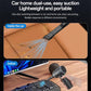 Cordless handheld vacuum cleaner with brush head for car or indoor surface cleaning