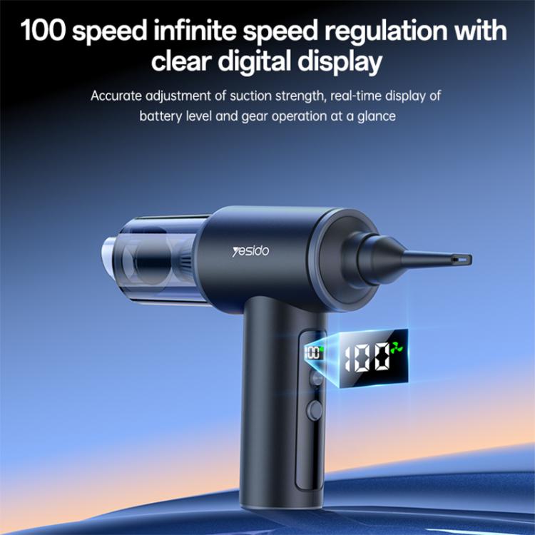Cordless handheld vacuum cleaner with digital display on handle and transparent dust chamber