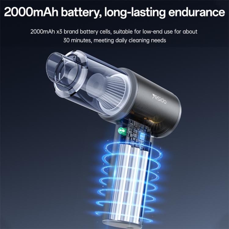 Cordless handheld vacuum cleaner with transparent cyclonic dust chamber and power indicator light