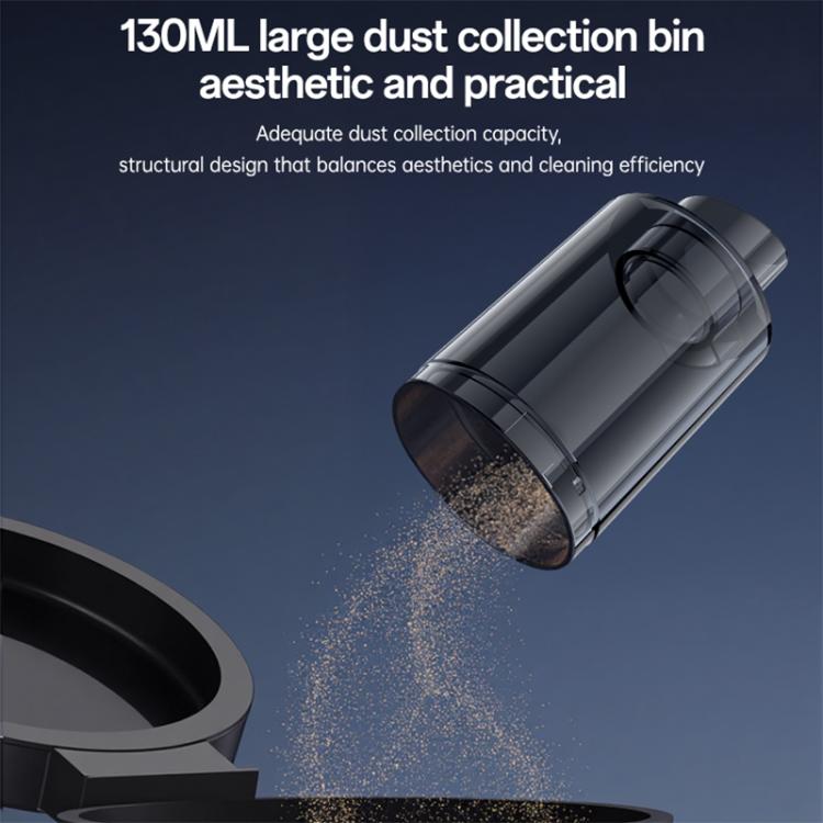 Transparent dust collection bin attached to a cordless vacuum nozzle