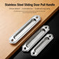Stainless Steel Recessed Flush Pull Handle for Sliding Doors, Cabinets and Drawers, Small, Medium, Large