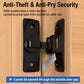 360-Degree Rotating Aluminum Alloy Door and Window Security Latch Lock