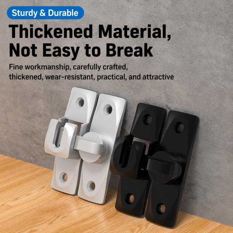 360-Degree Rotating Aluminum Alloy Door and Window Security Latch Lock