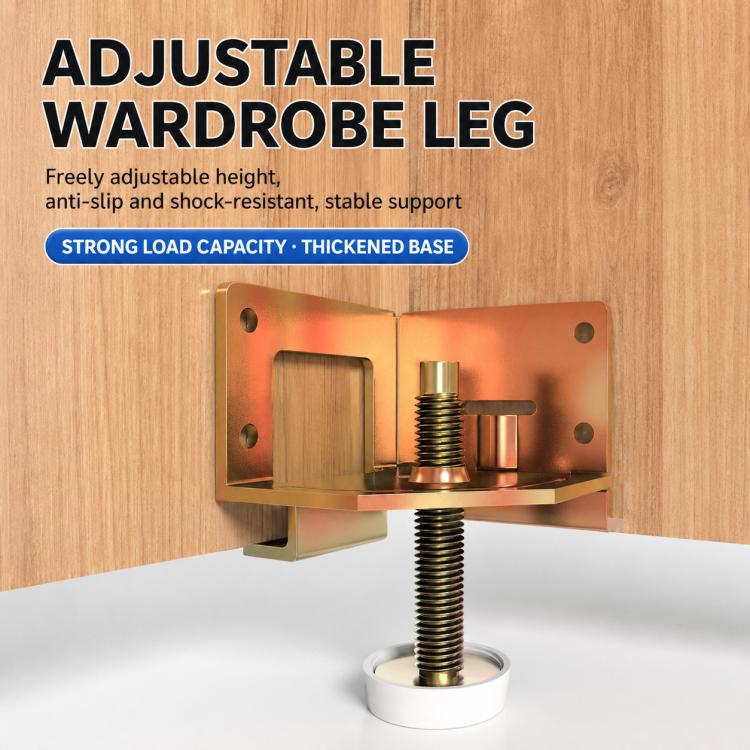 Adjustable Cabinet Leveling Feet, Threaded Lifting Leveler Bracket