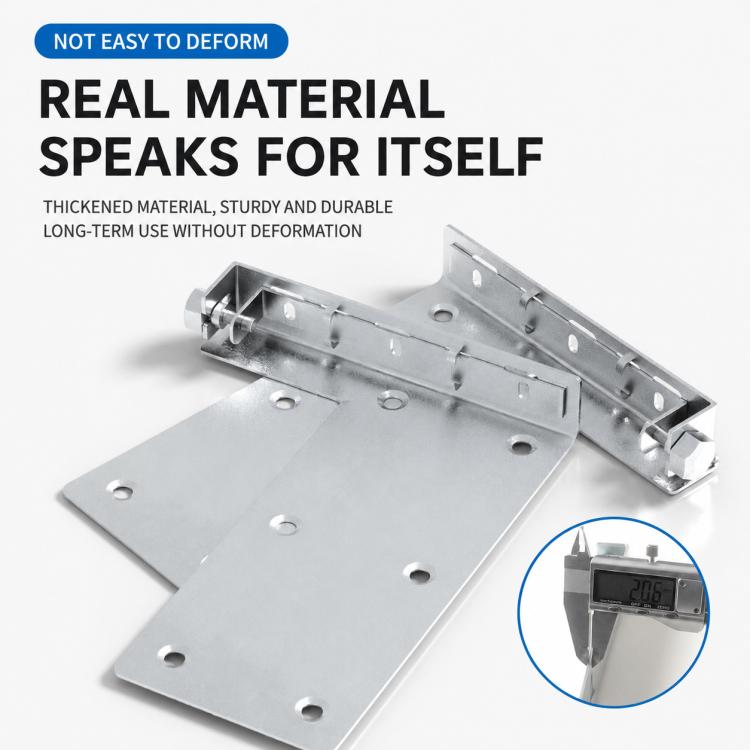 Suspended cabinet hanger bracket, galvanized steel mounting plates with long adjustable bar
