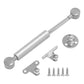 Silver cabinet gas strut lift support kit with mounting bracket plates and screws