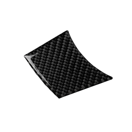 Carbon fiber steering wheel decorative sticker, curved dark carbon-fiber panel