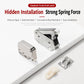 Handle Free Push-To-Ppen Cabinet Door Retractor Rebound Latch, Touch Catch, V-Shaped Touch Catch